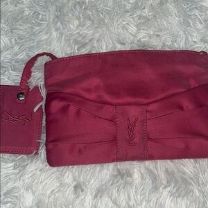 Yves Saint Laurent Fuchsia Cosmetic Bag